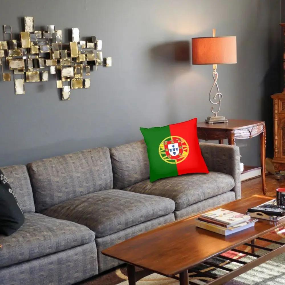 Portugals flagg Putevar i polyester Pynteputer til sofa Portugisisk flagg Kreativt putetrekk Hjemmedekor
