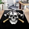 1PC Skull Axes Non-Slip Floor Carpet Compatible for Office&Living Room&Bedroom&Dining room - Flat-Weave Machine-W256