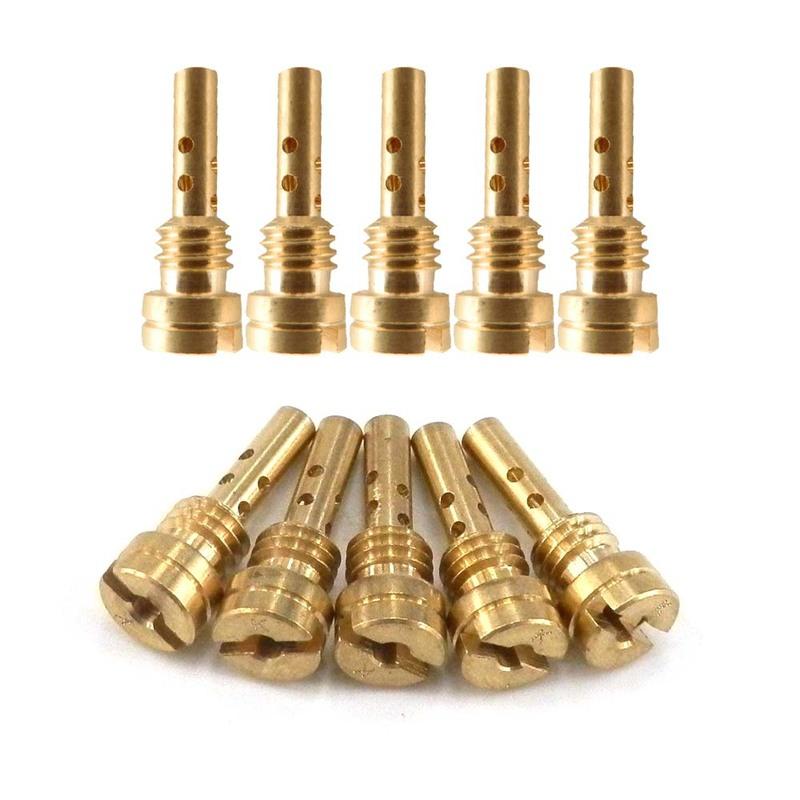 10pcs Slow Pilot Jet 4.5X0.75mm Thread for Keihin Kawasaki CV CVK FCE FCR Carburetor N424-25 Injector Nozzle