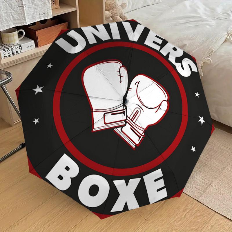 1PC UNIVERS BOXE Umbrella-8-Rib Reinforced, Automatic Open, Lightweight & Durable, Cute Fashion Accessory for Outdoor, Beach, or Casual Use, Beach Umb