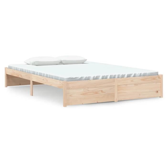 VidaXL Bed Frames Solid Wood 140x190 Cm 814929