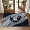 Las Vegas Raiders Design Crystal Velvet Rug Soft Decorative Mat for Bedroom Entrance