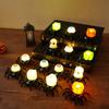 Halloween Spider Tea Lights LED Flameless Spider Candle Holder Light Battery Operated Spider Eyeballs Lamp for Home Decoration