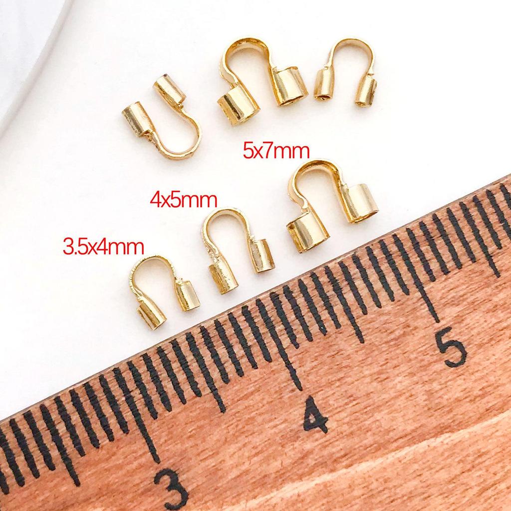 Gold-Plated Copper Wire Clamp U-Shaped Horseshoe Buckle for DIY Jewelry Accessories