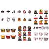 Halloween Cupcake Wraps Cocktail Drink Cupcake Toppers Wrappers Marker Cake Toppers Sticks for Halloween Party
