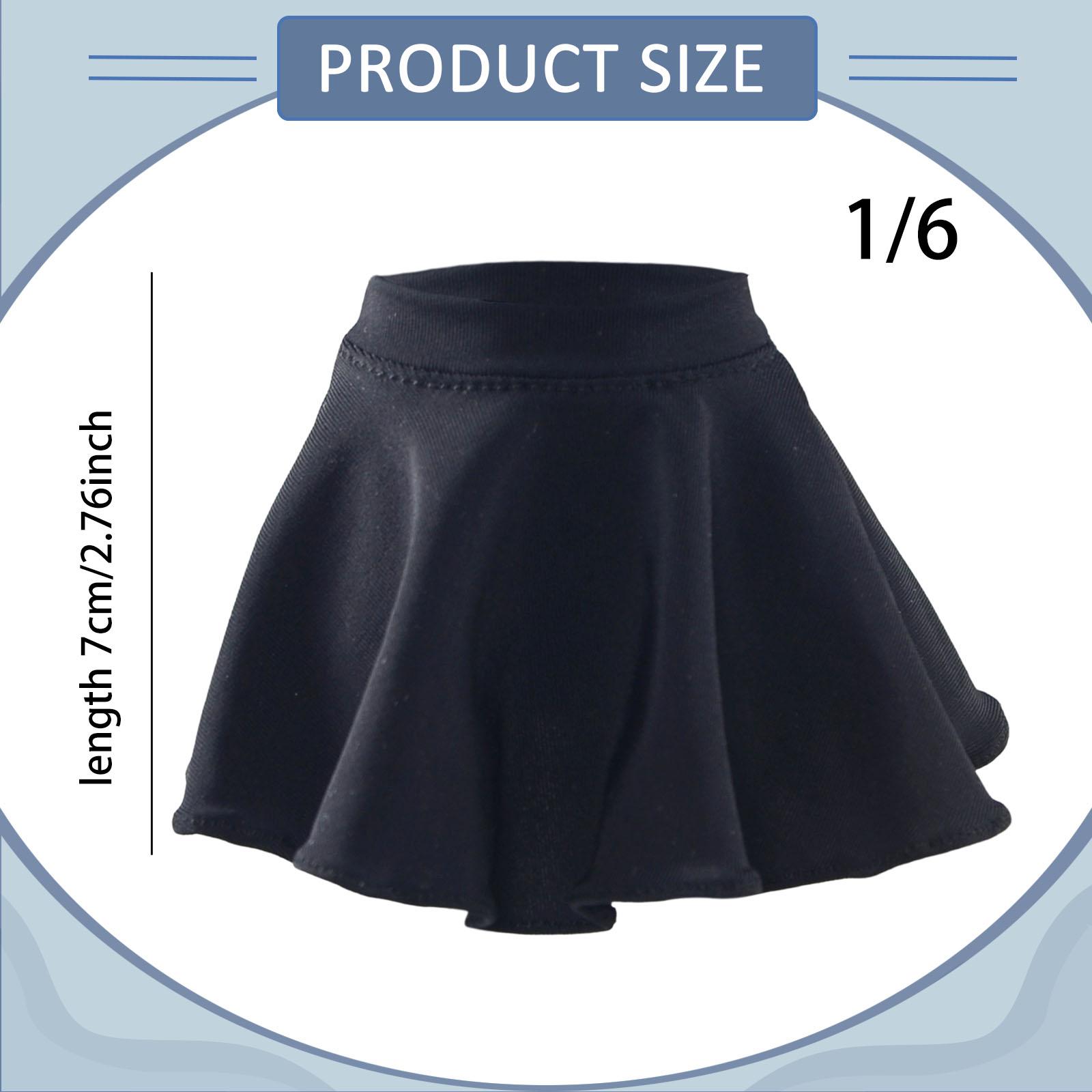 

1:6 Scale Action Figure Clothes Skirt Photo Prop for 12 Female Figures Body White