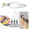 Fish Plier Multifunction Fish Gripper Aluminum Fishing Line Cutter with Safety Lock for Anglers Fishing Tackle