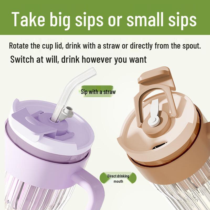 OLOEY Dual-Drink Borosilicate Glass Cup