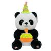 New cute birthday courtesy panda doll plush toy holding cake panda doll giving girls and children gifts