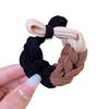 Korean Style Knitted Bow Hair Tie - High Elastic Ponytail Holder
