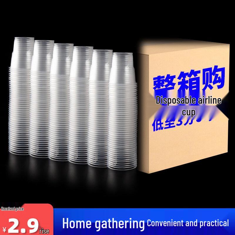 ZISIZ Disposable Thickened Plastic Cups