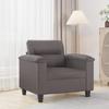 VidaXL Armchair, Seat with Cushion, Relaxation Chair with Backrest, TV Armchair for Living Room, Modern, Grey 359575