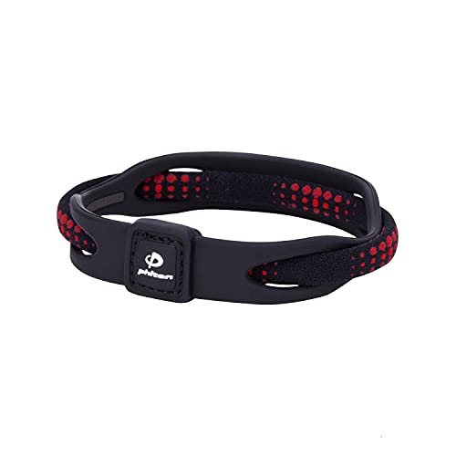 Phiten X50 Silikon Hybrid Schwarz Armband, 17cm