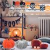 Thanksgiving Halloween Cloth Pumpkin Sculpture Ornament Nontoxic Velvets Decors Ornament For Living Room Office