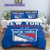 Set Biancheria da Letto con Fantasia New York Rangers Copripiumino Federa Decorazione per la Casa Regalo (1 * copripiumino + 2 * federa, senza nucleo)