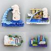 Souvenirs de Singapour Hôtel Golden Sand Aimants de Frigo Décoration de Maison Cadeaux de Mariage Merlion Autocollants de Frigo
