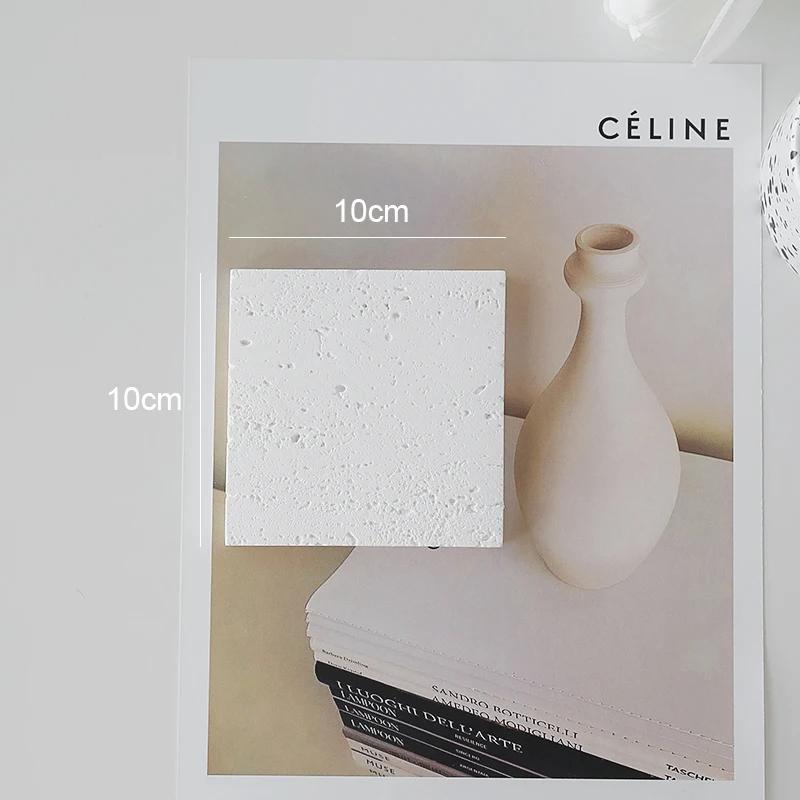 Kwadratowa kamienna jaskinia biżuteria kosmetyki rekwizyty zdjęcia pozowanie fotografia biżuterii kreatywny design tło do sesji dekoracja