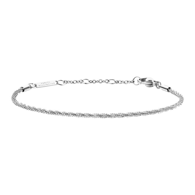 DANIEL WELLINGTON Twist Design Stainless Steel Bracelet Women's Silver Dw00400558