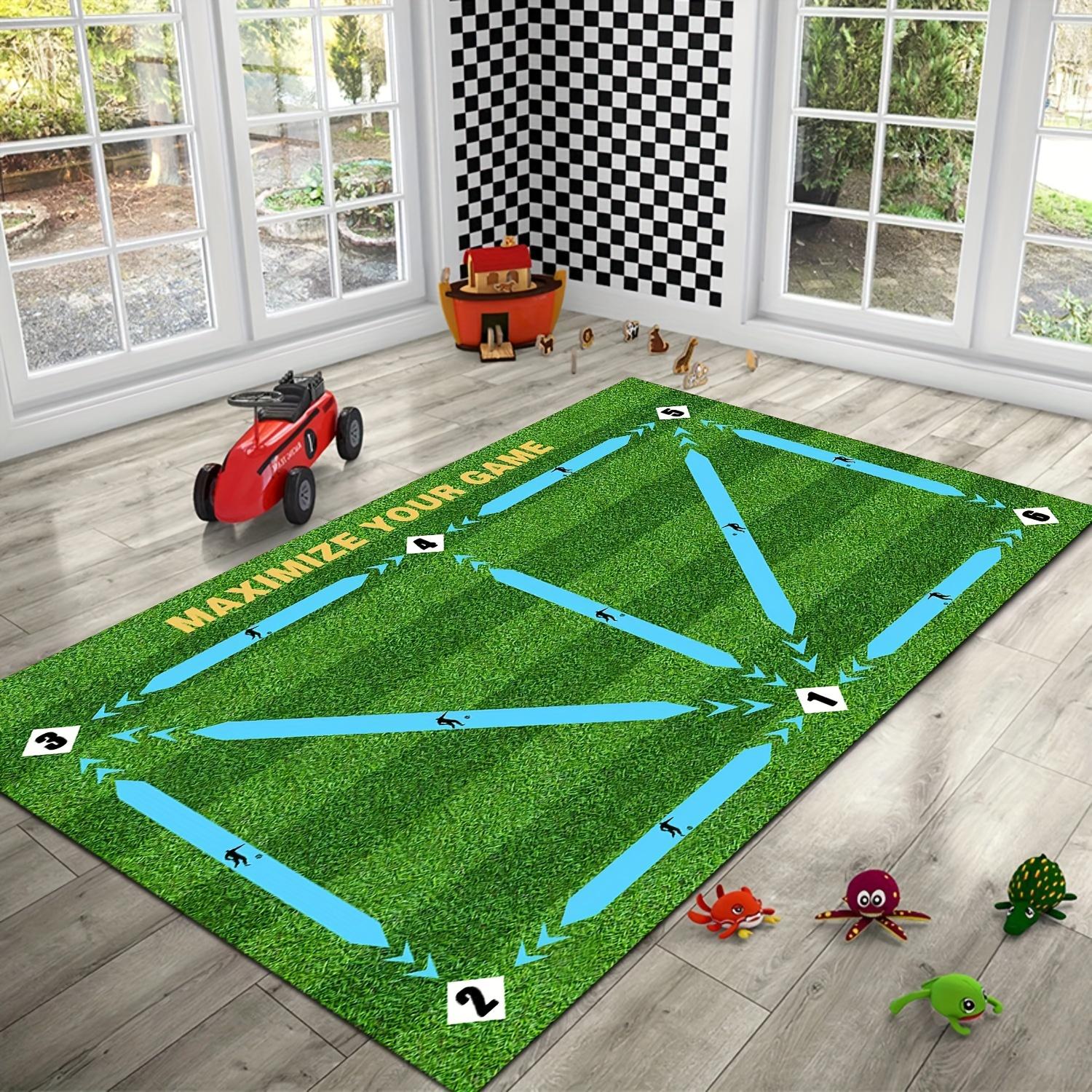 

VIKAMA Football Footstep Training Mat Non-slip Foldable Carpet Creative Welcome Mat Rug For Bedroom Carpet For Live Room 40X60CM (1.3X2FT
