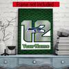 Seattle Seahawks Personalized Text Diamond Painting Round Diamond Mosaic Rhinestones Diamond Embroidery Craft Kit Wall Decor Without Frame