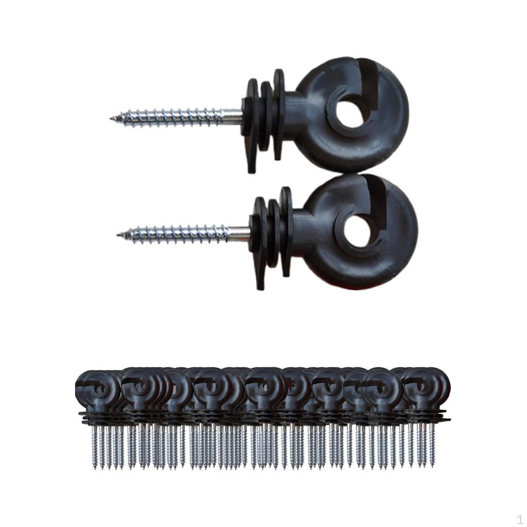 100 Stück Isolierhülsen für elektrische Zäune für den Einsatz im Garten und auf dem Bauernhof