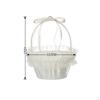 Cestini portafiori per matrimoni romantici decorati con pizzo in raso Contenitore per caramelle alla frutta elegante