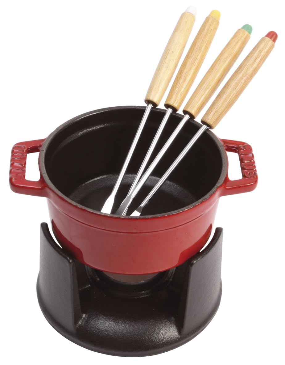 

Набор для фондю Staub Chocolate Fondue Pot Cherry Fondue Pot, японское блюдо Mini 10 см [Авторизованный продукт] 40509-900