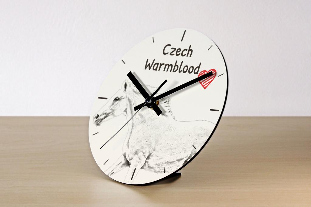 Czech Warmblood – Wall clock with a horse, shelf clock with a print | Art-Dog