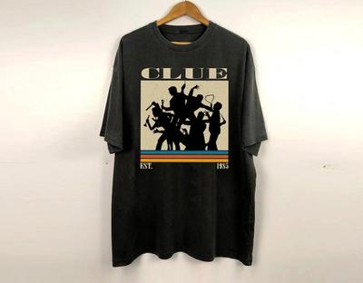 Clue T-Shirt Clue Film Vintage Retro Shirt Klassische Geschenke Für Ihn Weihnachtsgeschenke