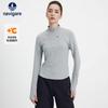 Navigare Women's Slim Fit Half-Open Collar Long Sleeve T-Shirt