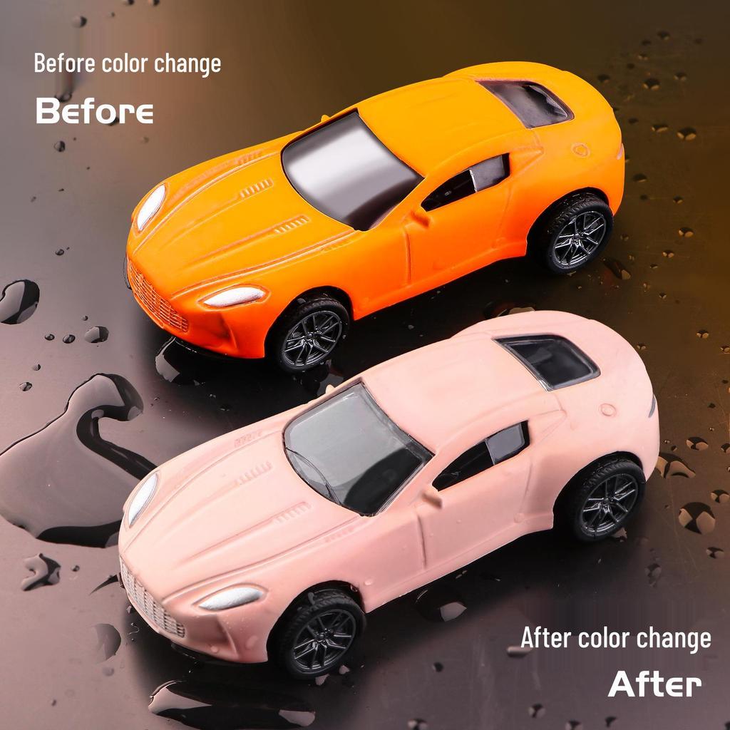 Water-Reactive Color-Changing Alloy Racing Car Model 1:60 Pull-Back Toy for Boys
