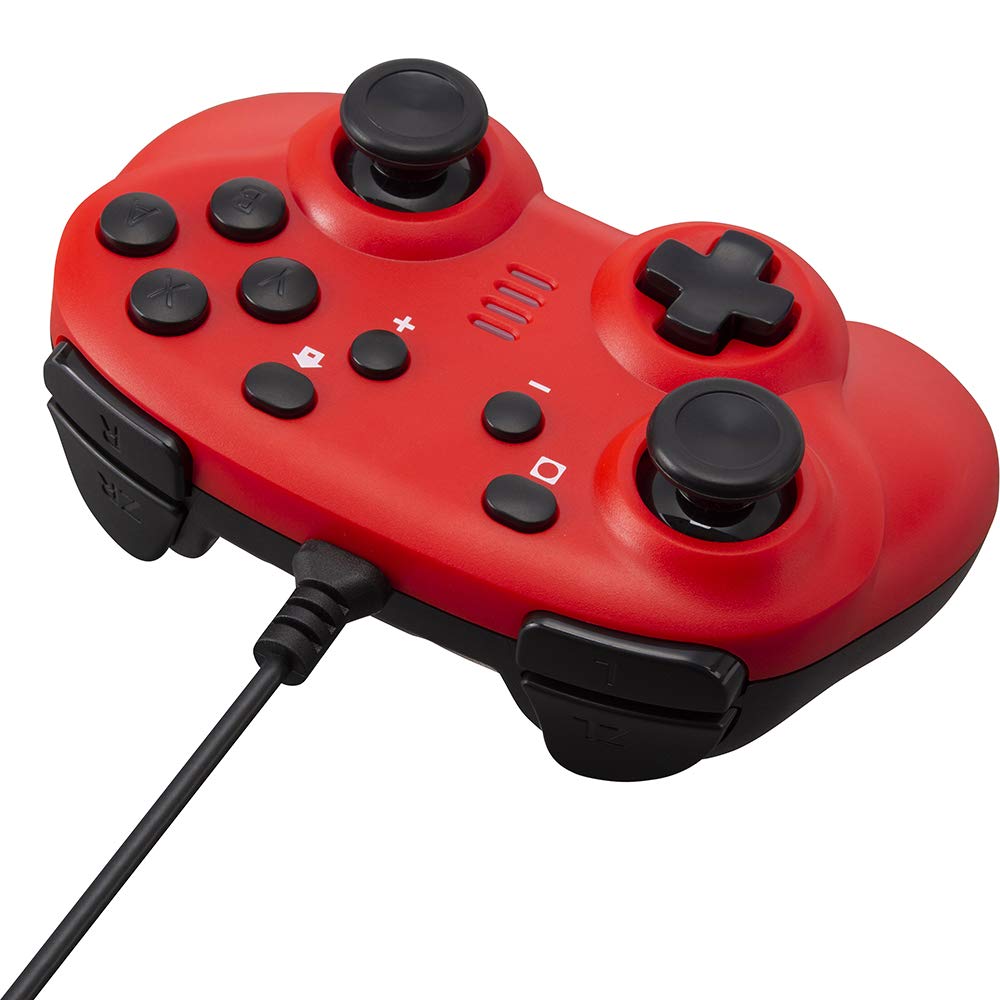 CYBER Gyro Controller Mini Wired Type Red Switch (for Switch) -