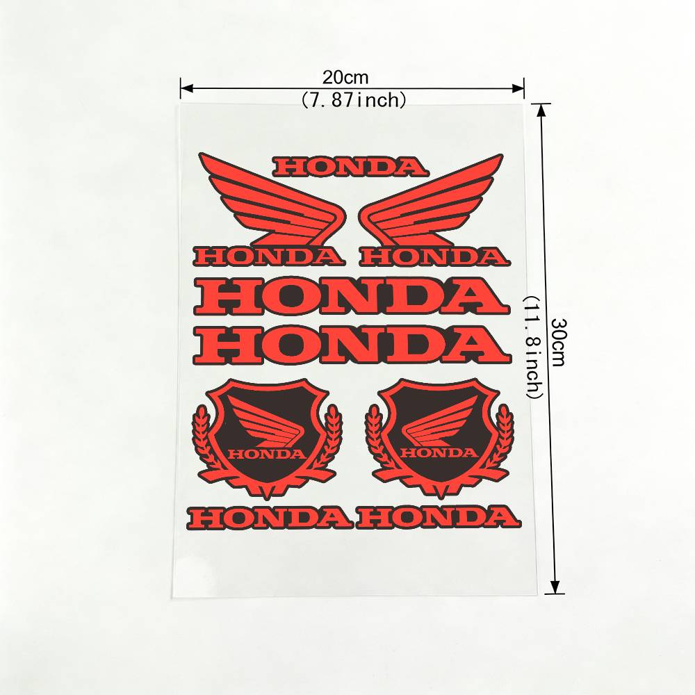

For Honda 18 colors Reflective motorcycle stickers, 3M safety warning at night in the dark scooter helmets 20x30cm