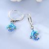 925 Silver Earrings Flower Bee Stars Bow Earrings Colorful Zircon For Women Making Jewelry Gift Girl Women