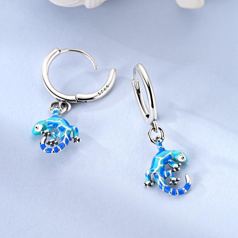 925 Silver Earrings Flower Bee Stars Bow Earrings Colorful Zircon For Women Making Jewelry Gift Girl Women