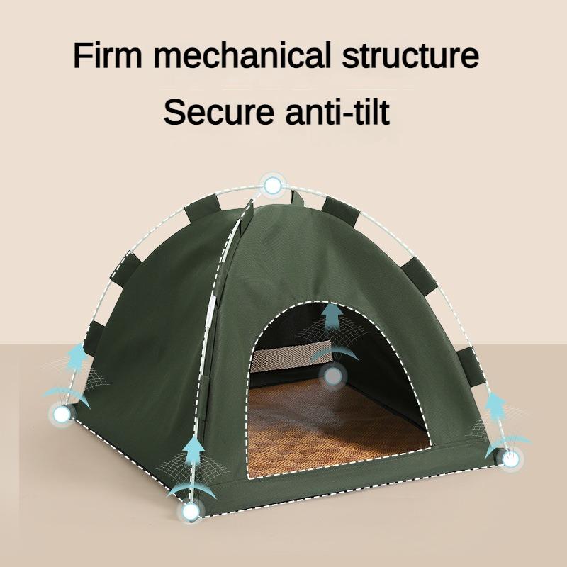 Haustierzelt, bequemes Hundehütte Katzenbett, tragbares faltbares Katzensofa-Bett, halbgeschlossenes Hundeloch, ganzjährig universelles Haustiernest