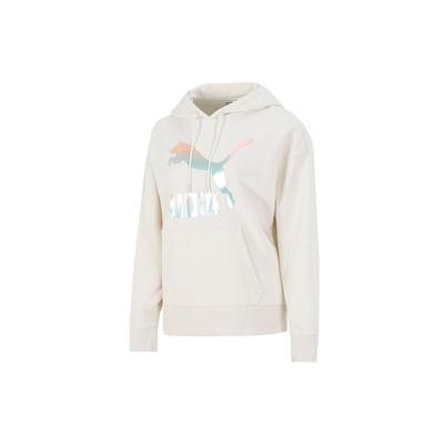 Classics Logo Print Pullover Hoodie Women Tops Off-White 531385-88
