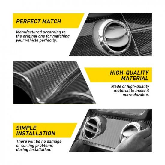 Carbon Fiber Cover Car Interior Trim Car Accessories For 2005-2009 Ford Mustang