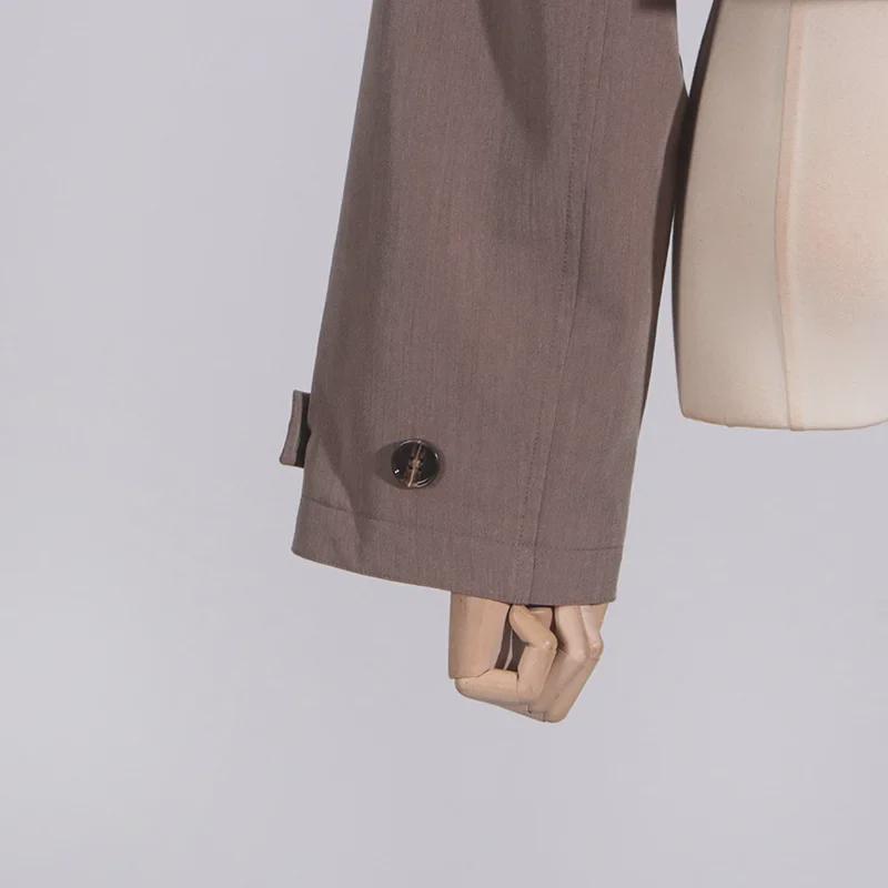 Women's 2025 Spring Cape-Style Blazer: Fashionable Long Sleeve Short Top