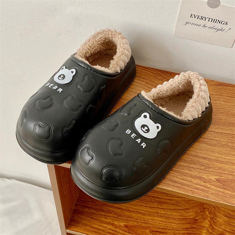 Waterproof Cotton Slippers for Women In Winter Suitable for Indoor and Outdoor Wear Warm and Plush