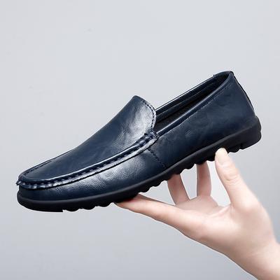 Atmungsaktive Bohnenschuhe Herrenschuhe Mode Lässige Lederschuhe Jugend Mode Schuhe Weiche Loafer Echte Leder Flats Fahrerschuhe