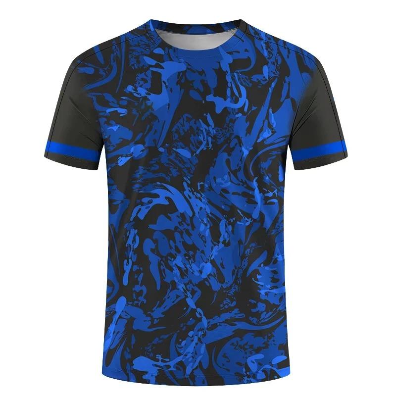 Einfache Mode Sport T-Shirts für Herren Sommer Outdoor Kurzarm Bedruckte T-Shirts Lässig Locker Laufen Fitness T-Shirts Oberteile