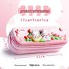Cartoon 3D Double-Layer Pencil Case: Large Capacity, Super Portable for Primary School Students