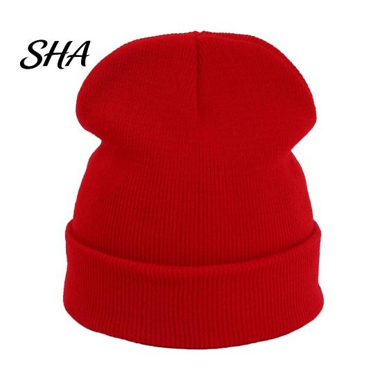 Daily Commuter Warm Gear Unisex Solid Color Knit Beanies, Classic Slouchy Skull Cap for Winter, Couple Matching Beanies Casual Headwear Men
