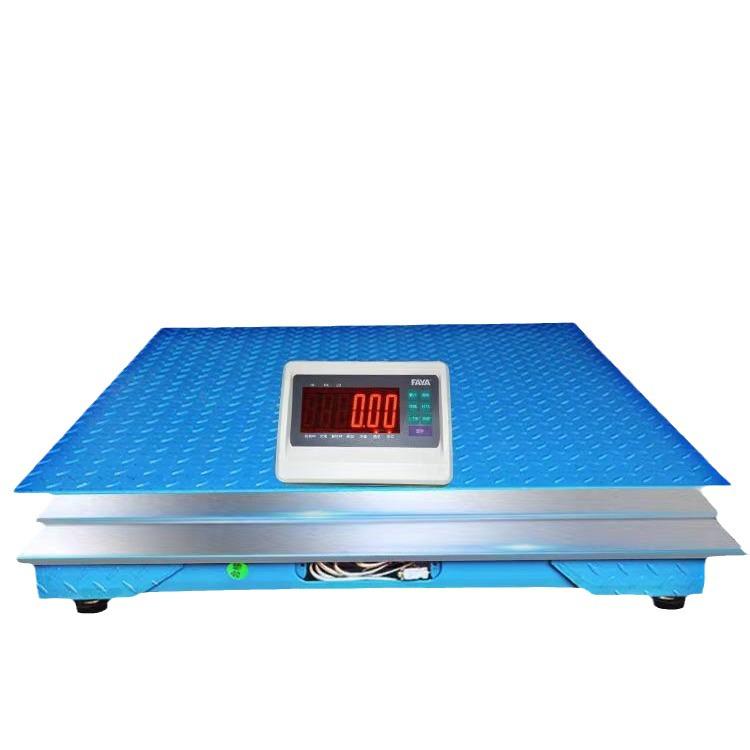 FAYA High Precision Electronic Floor Scale: 1-3 Ton Capacity for Weighing Pigs, 500kg Platform. Ideal for Animal Husbandry and Industrial Use.