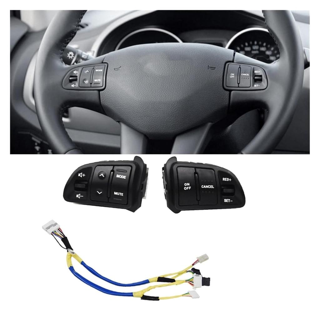 Car Steering Wheel Button with Heating Harness 96700-3W502 Fit for Kia Fit for Sportage 2011-2016 Cruise Volume Control Switch