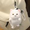 12Cm Chubby Round Cute Plush Cat Keychain Soft Squeezable Stress Relieving Stuffed Toy Kawaii Kitten Calico Cats Doll