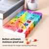 Portable Button-Press Lid Pill Box Weekly Travel Pill Cases Box 14 Grids Pills Container  Men/Women
