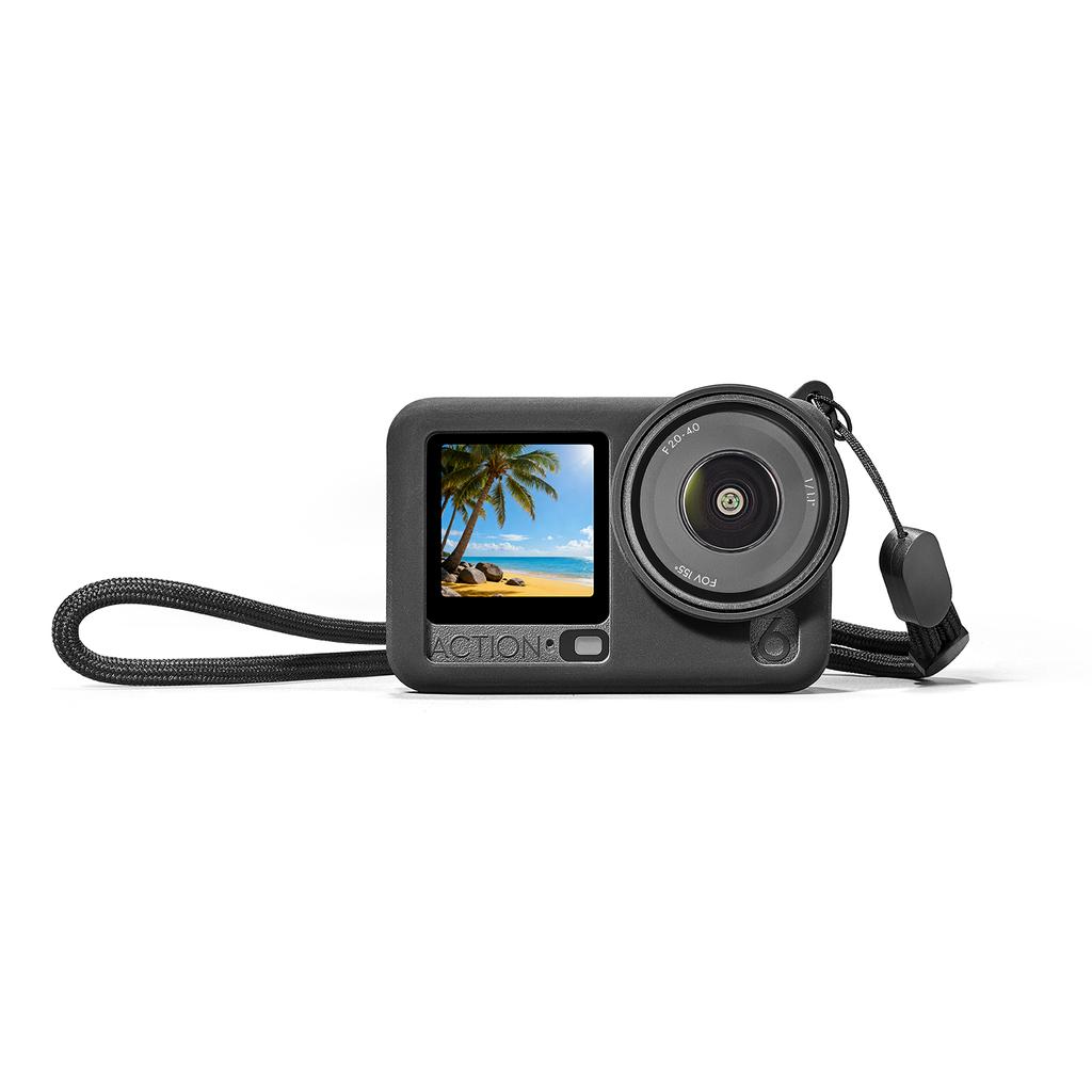 Étui de Protection en Silicone Pour DJI Osmo Action 6 Housse Protectrice antichoc avec Bouchon d'objectif Pour DJI Osmo Action 6 Accessoires Caméra