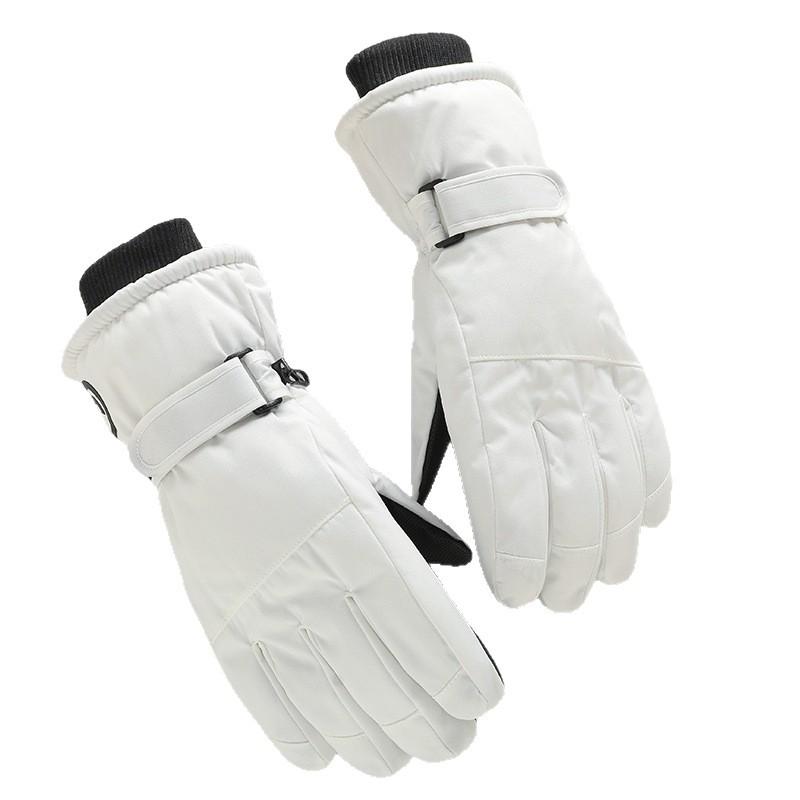 Women's Thick Fleece-Lined Touchscreen Ski Gloves - Non-Slip, Waterproof, Warm for Winter & Outdoor Use